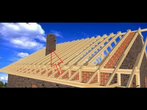 Как построить скатную крышу