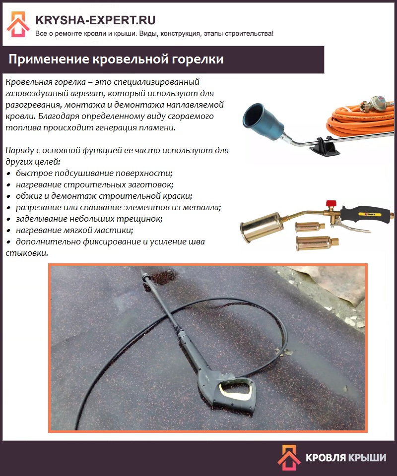 Техники безопасности при использовании кровельной газовой горелки