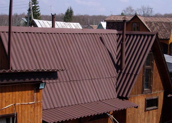 Как нанести рулонным способом шиферную крышу