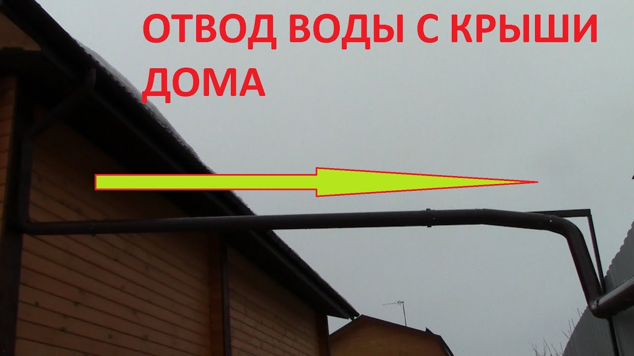Различные способы отвода воды с крыши