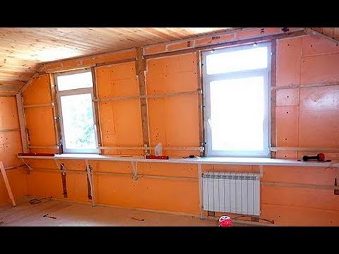 Способы установки пенопласта внутри помещения