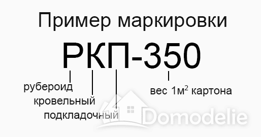 Преимущества маркировки рубероида