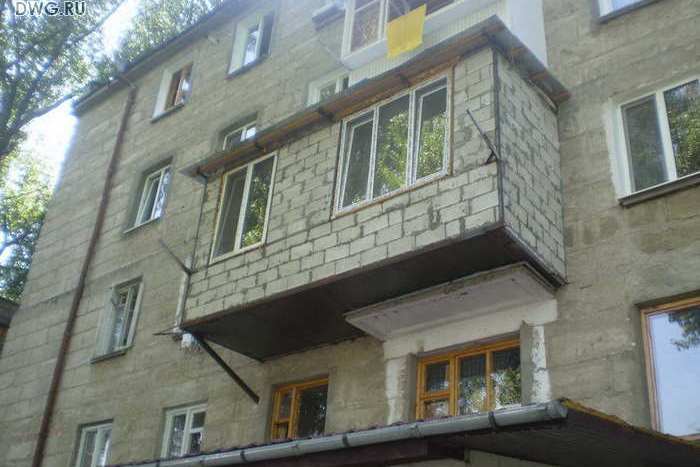 Определение размеров балкона
